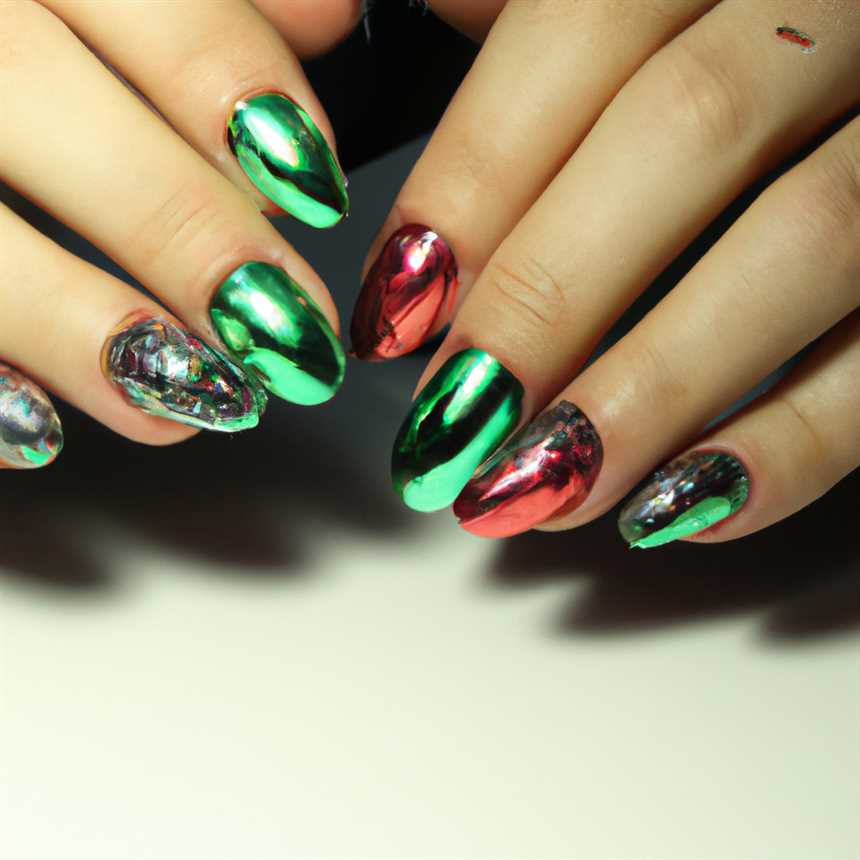 4. Мраморный маникюр