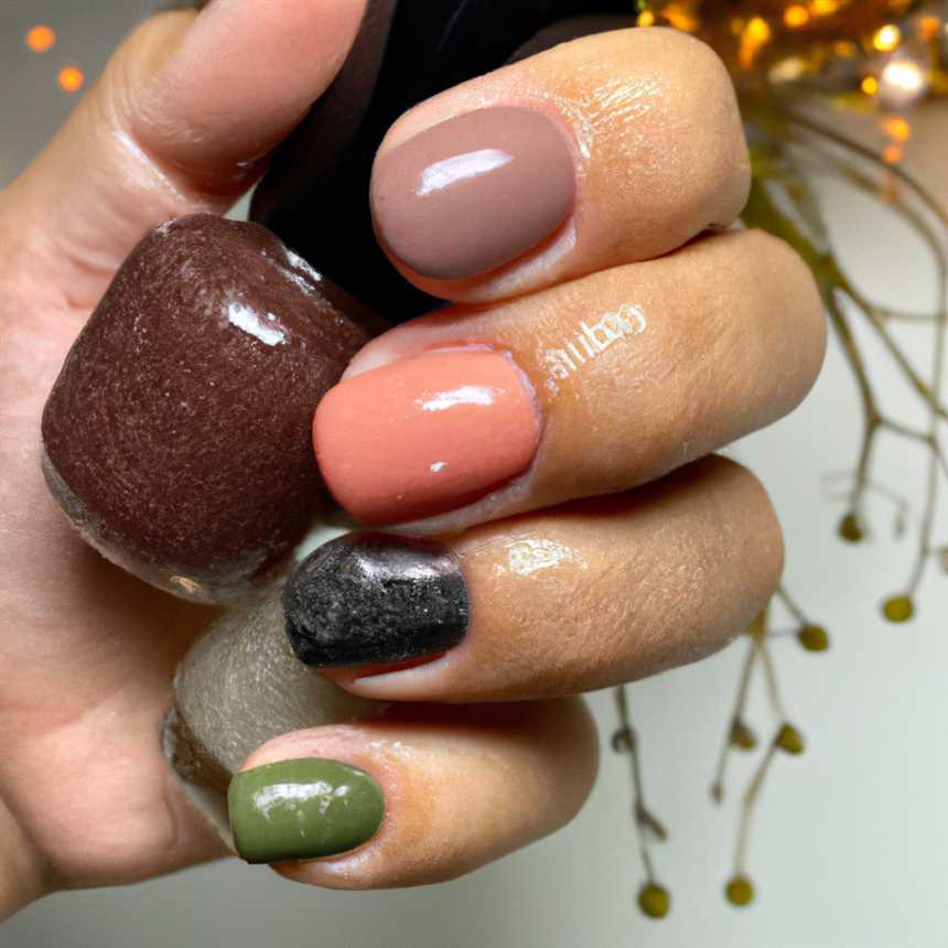 Модные оттенки гель-лаков в осеннем маникюре