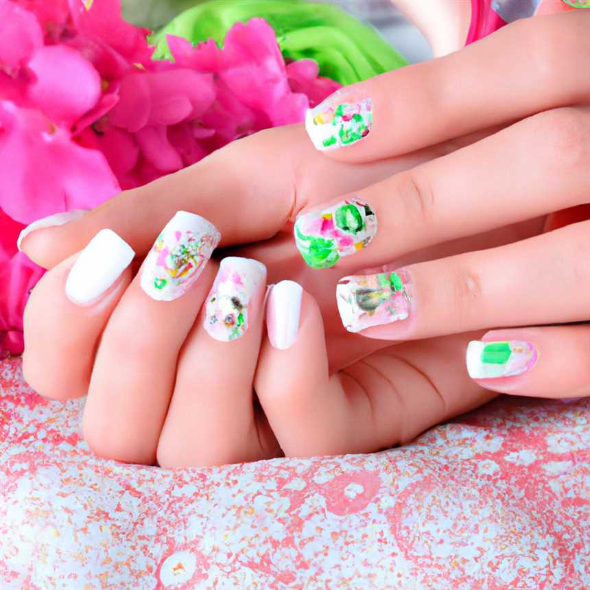 Идеи дополнительного декора для цветочного маникюра