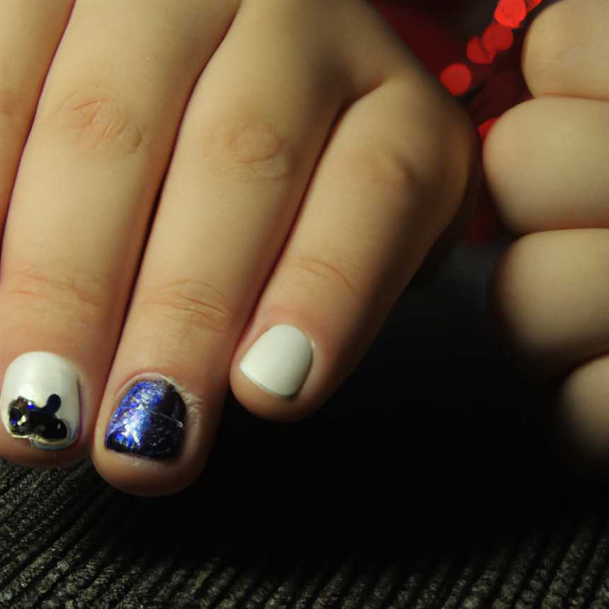 undefined3. Новогодние символы</strong>«></p><p>Использование новогодних символов, таких как Санта Клаус, сани с оленями или новогодний шарик, добавит маникюру праздничности. Эти символы могут быть нарисованы вручную или приобретены в виде наклеек или стикеров.</p><h3><strong>4. Металлический блеск</strong></h3><p>Металлический блеск может быть использован в маникюре для создания праздничного эффекта. Украшение ногтей металлическими деталями или нанесение лака с металлическим эффектом придаст маникюру роскошный и стильный вид, идеально подходящий для новогодних праздников.</p><h3><strong>5. Использование страз и бликов</strong></h3><p><img decoding=