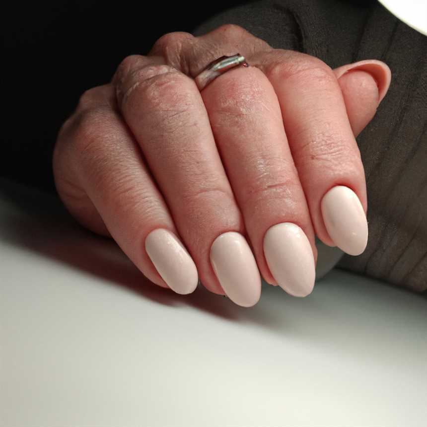 Трендовые идеи маникюра для коротких овальных ногтей с акцентом на пальце