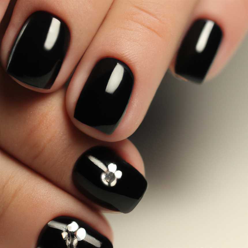 Модный тренд: черный маникюр для коротких ногтей