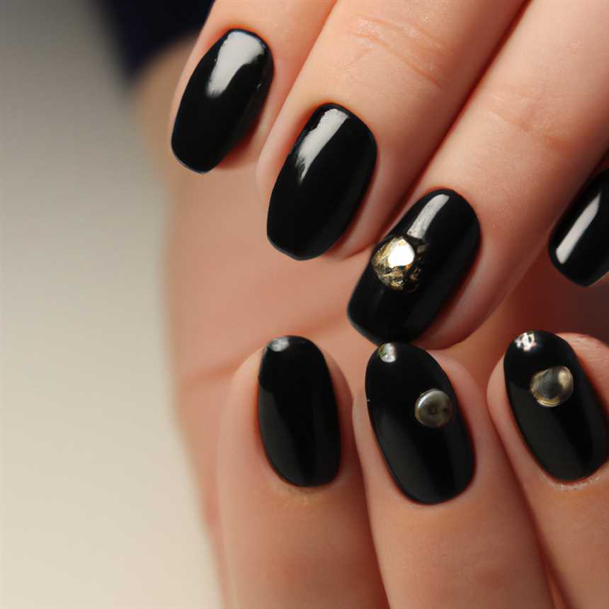 Кто подходит для черного маникюра на коротких ногтях