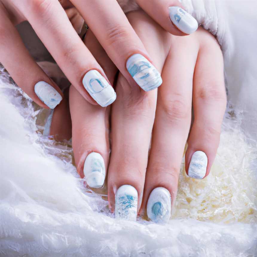 Белоснежный маникюр для зимнего образа