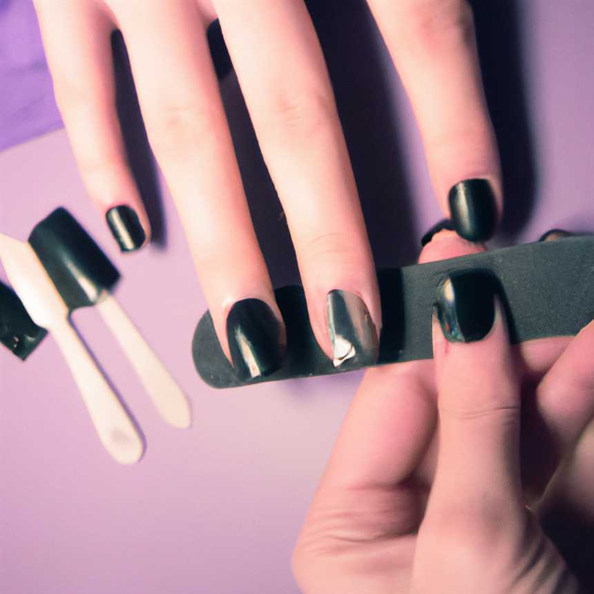 1. Матовый черный маникюр