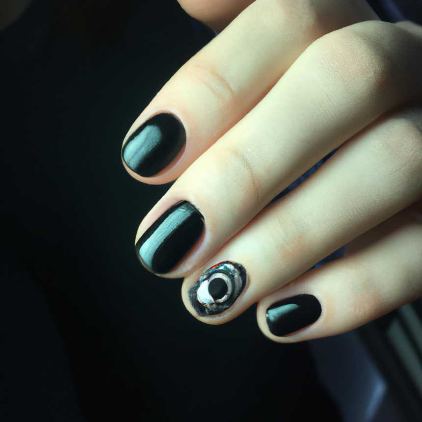 Топ-5 модных комбинаций с черным маникюром