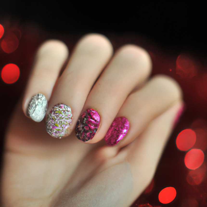 Глиттер на ногтях: источник вечернего восхищения
