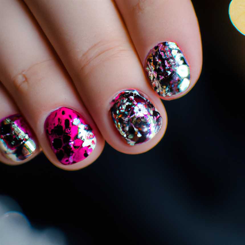 Магический глиттерный дизайн с золотыми и серебряными узорами