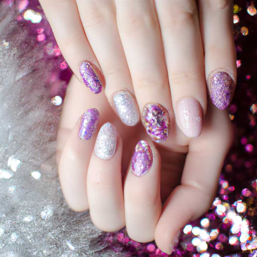 4. Блестящие ногти