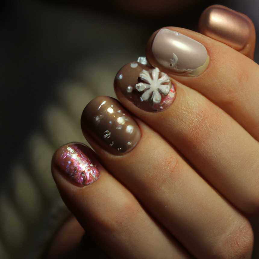 Сияющая зимняя сказка на ногтях: модные новогодние узоры для маникюра