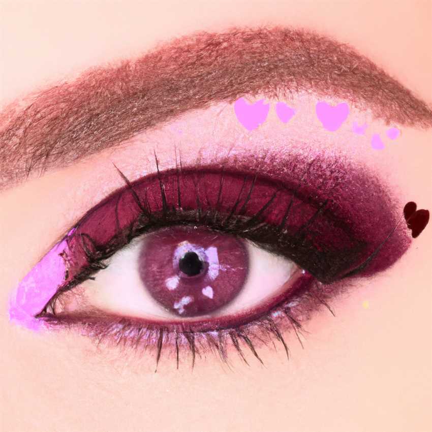 Глубокий и насыщенный оттенок пурпурных теней