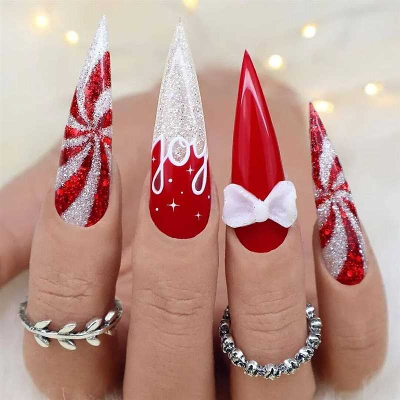 Магический новогодний маникюр для девочек с использованием страз и пайеток - создание волшебных преображений. Магическое преображение: новогодний маникюр для девочек с использованием страз и пайеток