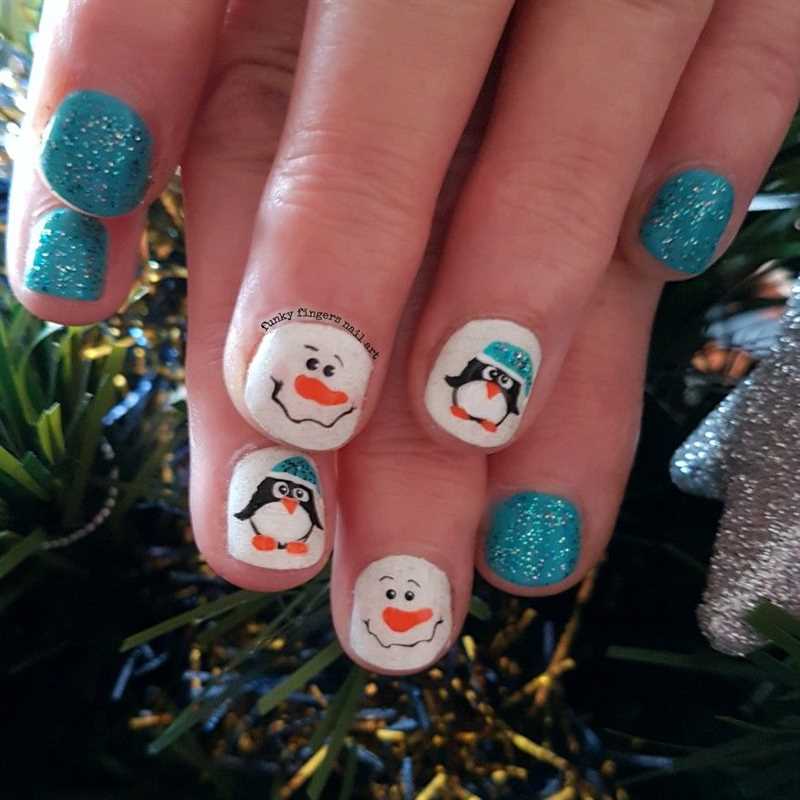 Идеи для новогоднего маникюра на ногтях детей - от сказочных персонажей до зимних пейзажей Интересные идеи для новогоднего маникюра на ногтях детей: от сказочных героев до зимних пейзажей