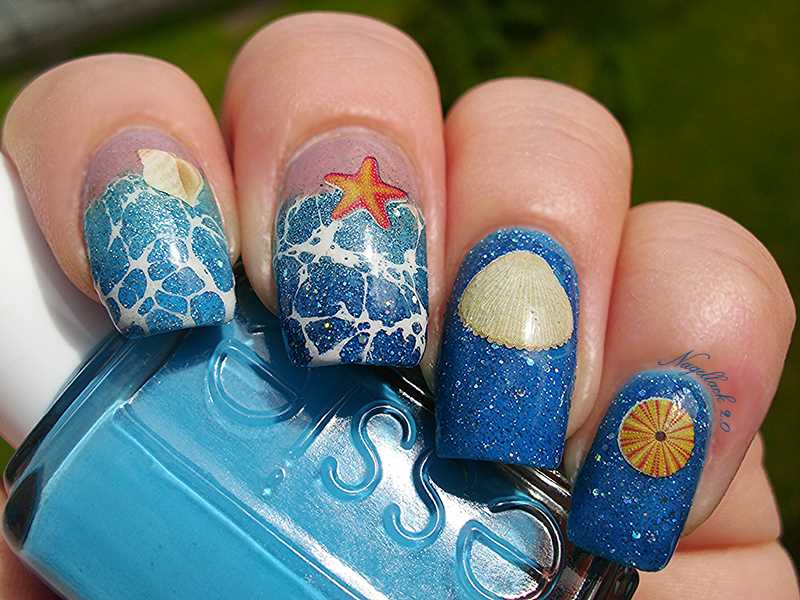 Зачарованное море - уникальные маникюрные идеи для детей с использованием морской тематики и блесток Море волшебства: оригинальные идеи маникюра для детей с использованием морской тематики и блесток